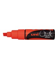 Marker creta Uniball - Rosu, 8.0 mm -1