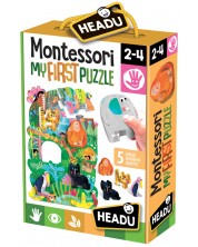 Puzzle educativ Headu Montessori -Primul meu puzzle, Jungla -1