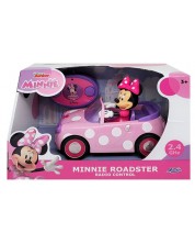 Mașină radiocomandată Jada Toys Disney - Mini Mouse, cu figurină -1