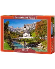 Puzzle Castorland din 3000 de piese -  Ramsau, Germania -1