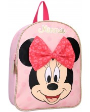 Ghiozdan pentru grădinițăVadobag Minnie Mouse - Real Cool, fundiță roșie -1