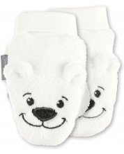 Mănuși pentru bebeluși cu un deget Sterntaler - Ursuleți, 2-3 ani, crem -1