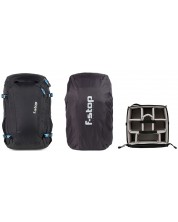Rucsac F-Stop - Kashmir UL, Medium, 30l, negru + geanta si pelerina de ploaie