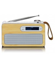 Radio Lenco - PDR-040 BAMBOO, maro/alb -1