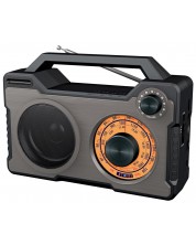Radio Diva - Retro Box BT 7500, negru/gri -1