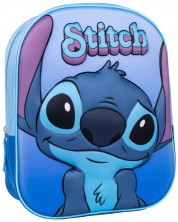 3D Ghiozdan pentru gradiniță Stitch - Albastru