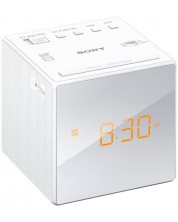 Boxă radio cu ceas Sony - ICF-C1, alb -1