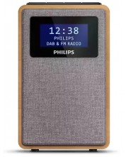 Boxă radio cu ceas Philips - TAR5005/10, maro -1