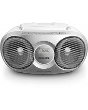 Radiocasetofon CD Philips - AZ215S, argintiu -1