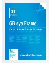 Rama pentru mini poster GB eye - 52 x 38 cm, alb -1