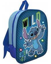 Ghiozdan pentru gradiniță Disney - Stitch, Efect 3D și lumini LED -1