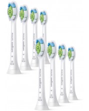 Capete de rezervă Philips Sonicare - Optimal White HX6068/87 W2 alb BrushSync - 8 buc. - imagine 1