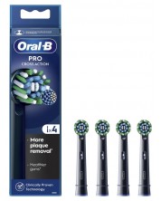 Capete de rezervă Oral-B - CrossAction EB 50-4, 4 bucăți, negre