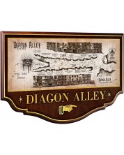 Replica The Noble Collection Movies: Harry Potter - Diagon Alley Plaque, 43 cm -1