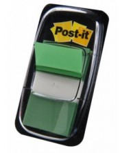 Indici autoadezivi Post-it 680-3 - Verzi, 2.5 х 4.3 cm, 50 buc