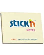 Notite adezive Stick'n - 76 x 101 mm, galbene, 100 file