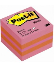 Notite autoadezive Post-it - Post-it - Pink, 5.1 x 5.1 cm, 400 file