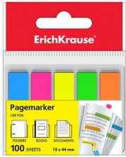 Erich Krause Elegance indexuri autocolante - 12 x 44 mm, 5 culori, 100 de bucați