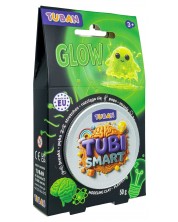 Masă senzorială pentru modelaj Tuban - Tubi Smart, 50 g,strălucind în întuneric