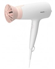 Uscător de păr Philips - BHD300/00, 1600W, 3 viteze, alb/roz -1