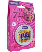 Masă senzorială pentru modelaj Tuban - Tubi Smart, 50 g, Milky Pink - imagine 1
