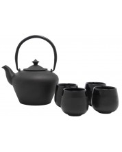 Set pentru ceai Bredemeijer - Chengdu, 1 L, 5 piese, negru