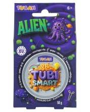 Masă senzorială pentru modelaj Tuban - Tubi Smart, Alien, 50 g, violet - imagine 1