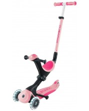 Trotinetă pliabilă 3 în 1 Globber - Go Up Deluxe Lights, roz