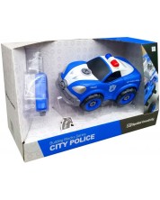 Jucărie de asamblat Raya Toys - Mașina de poliție a orașului -1