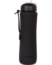 Sticlă pliabilă din silicon Cool Pack Pump - Rpet Black, 600 ml -1