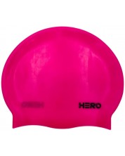 Casca de inot HERO - Silicone Swimming Helmet, roz închis -1