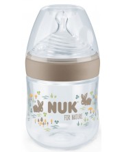 NUK for Nature Silicone Soother Bottle - 150 ml, mărimea S, bej -1
