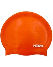Casca de inot HERO - Silicone Swimming Helmet, portocaliu/alb -1