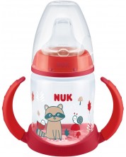 Biberon NUK First Choice - Cu tetină pentru suc, TC, PP, 150 ml, roșu -1