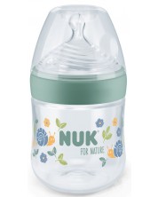 NUK for Nature Silicone Soother Bottle - 150 ml, mărimea S, verde -1
