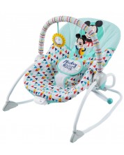 Șezlong cu muzică și vibrații Bright Starts Disney Baby - Mickey Mouse, Original Bestie -1