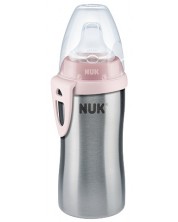 Sticla cu vârf de silicon Nuk - Active Cup,cu efect termic, 215 ml, roz