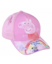 Pălărie Cerda cu vizieră - Peppa Pig, 51 cm, 4+, roz deschis -1