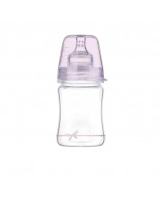 Biberon Lovi - Baby Shower, din sticla, 150 ml, 0 luni+, roz -1