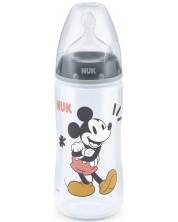 Bineron Nuk First Choice - Mickey Mouse, cu tetina din silicon, 300 ml, pentru baiat