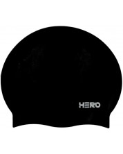 Casca de inot HERO - Silicone Swimming Helmet, neagră -1