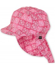 Pălărie cu panou pentru gât și protecție UV 30+ Sterntaler - Cercuri, 53 cm, roz