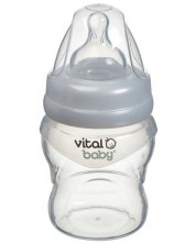 Sticluță de sprijin pentru hrănire din silicon Vital Baby - Anti-Colic, 150 ml  -1
