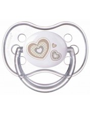 Suzeta din silicon Canpol Newborn Baby, simetrica - 6-18 luni, Inima -1