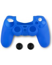 Husa silicon pentru controller Spartan Gear, pentru DualShock 4, albastru
