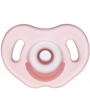 Suzetă de silicon Wee Baby - Full Silicone, 0-6 luni, roz