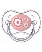 Suzeta din silicon Canpol Newborn Baby, simetrica - 6-18 luni, Floare -1