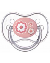 Suzetă de silicon Canpol - Newborn Baby, 0-6 luni, roz