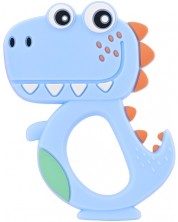 Dispozitiv de dentitie din silicon Lorelli Baby Care - Dino Lucky, albastru -1