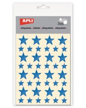 Set stickere APLI - Stelute, praf de stele albastru, 3 file -1